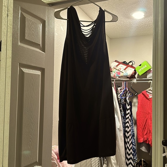 Brown 95%polyester 5% Sandex sleeveless dress - Picture 1 of 4